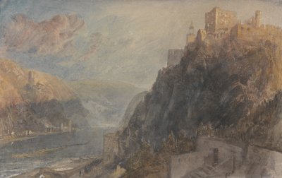 Rheinfels Looking to Katz and Gourhausen by Joseph Mallord William Turner